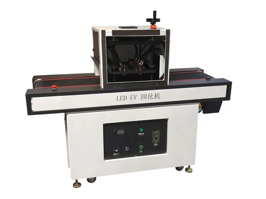 波長395nm UV LED硬化コンベア、300*100mm LED UV硬化ランプ付き、UV接着剤用