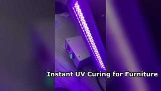 木製家具の高速硬化用ハンドヘルド UV LED ランプ